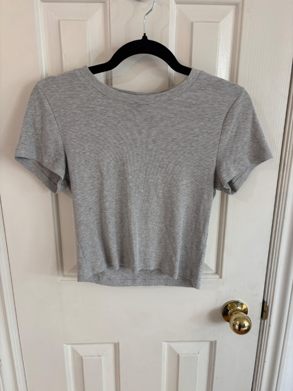 Wilfred Free Grey Ribbed Crop Top * accepting offers